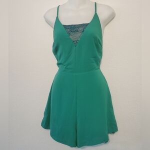 Lush Vibrant Green Romper